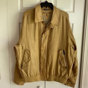Tommy Hilfiger Golden Linen Blend Jacket Lined Size L